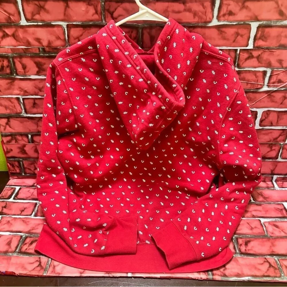 TRUE RELIGION World Tour Red pullover hoodie SP